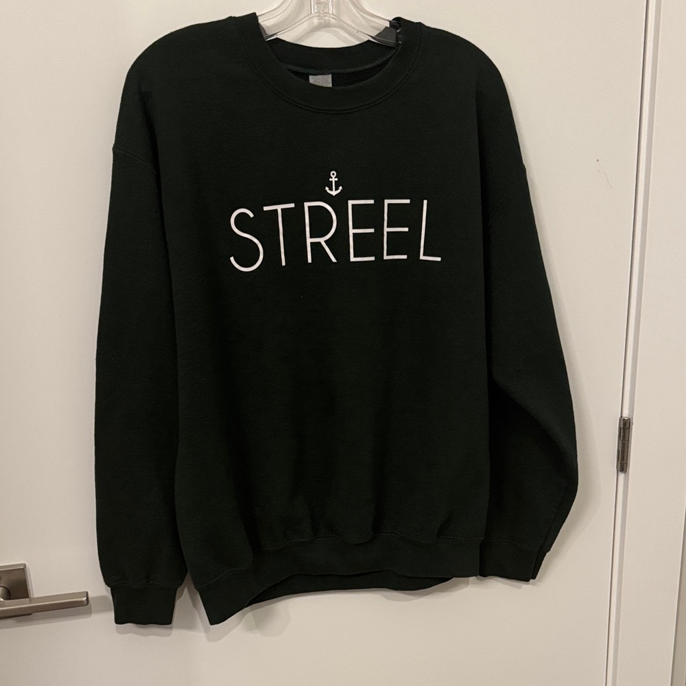 Green Crewneck Sweater for Men